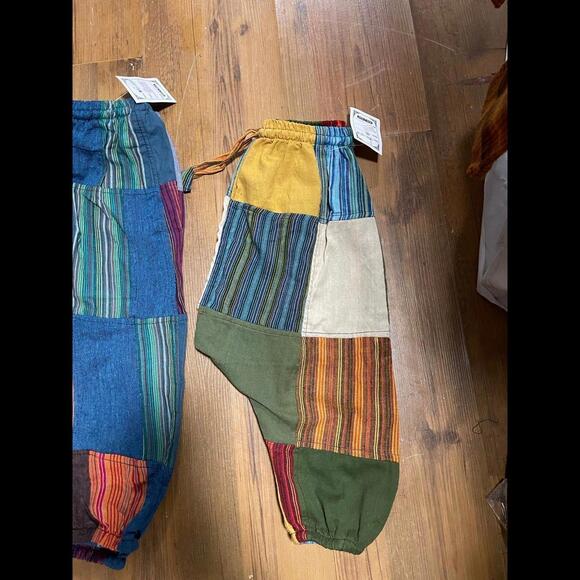Patchwork hippy boho pants for kids [ Pair] - Picture 3 of 5